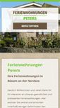 Mobile Screenshot of buesum-peters.de